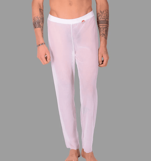 PIKANTE You Mesh Pants Supremely Soft See - Through Ankle Length Pant White 0490 42