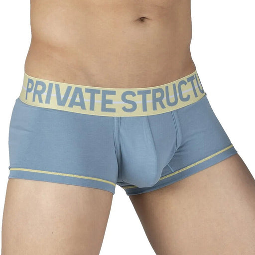 PRIVATE STRUCTURE Boxer Trunk MO - Lite Cotton Ash Blue/Butter 4103 1072
