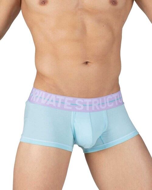 PRIVATE STRUCTURE Boxer Trunk MO - Lite Cotton Jade Green Lilac 4103 1072