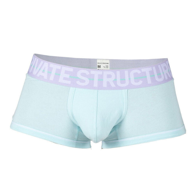 PRIVATE STRUCTURE Boxer Trunk MO - Lite Cotton Jade Green Lilac 4103 1075