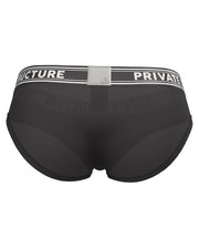 PRIVATE STRUCTURE Brief Viscose Bamboo Mini Briefs Mid - Waist in Black 4378 557