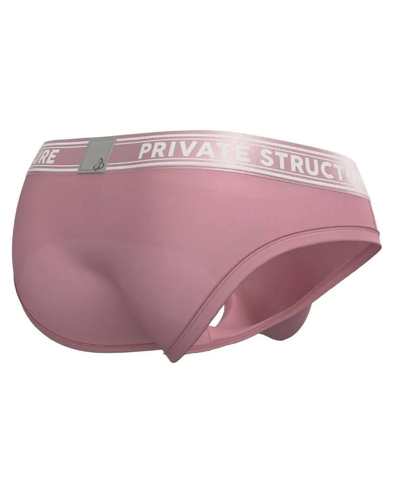 PRIVATE STRUCTURE Brief Viscose Bamboo Mini Briefs Mid - Waist Smoke Red 4378 555