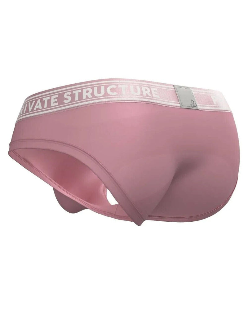 PRIVATE STRUCTURE Brief Viscose Bamboo Mini Briefs Mid - Waist Smoke Red 4378 553