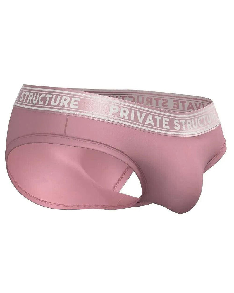 PRIVATE STRUCTURE Brief Viscose Bamboo Mini Briefs Mid - Waist Smoke Red 4378 551