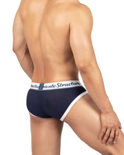 PRIVATE STRUCTURE Briefs Classic Mid - Waist Mini Brief Vintage Navy 4529 551