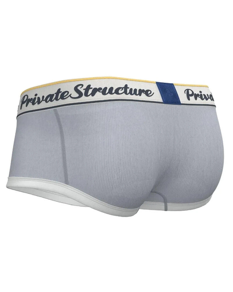 PRIVATE STRUCTURE Classic Boxer Mid - Waist Trunk Silvery Grey 4530 1136