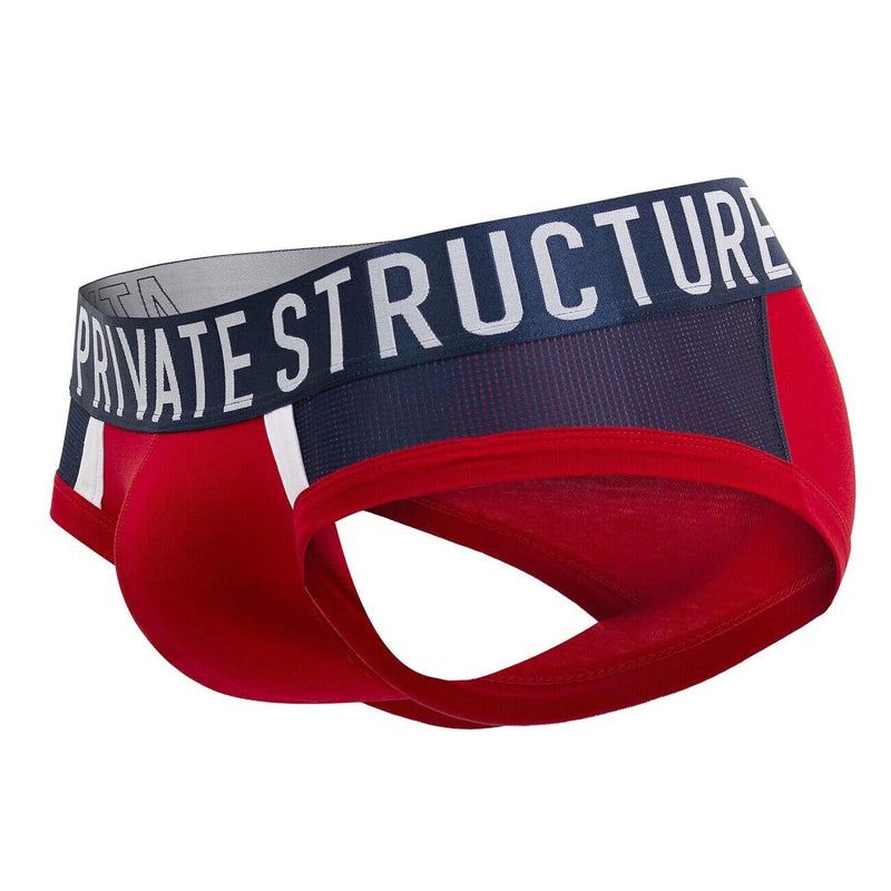 PRIVATE STRUCTURE Cotton Brief Athlete Mini Briefs Red Falcon 4388 1044