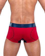 PRIVATE STRUCTURE Long Boxer Trunk Athlete Red Falcon 4389 1036