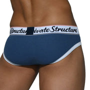 Private Structure Mini Briefs Classic Bamboo Blue Denim Briefs 4069 82A