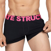 PRIVATE STRUCTURE Modality Boxer Shorts With Inner Bulge Black Magenta 4183 1163