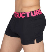 PRIVATE STRUCTURE Modality Boxer Shorts With Inner Bulge Black Magenta 4183 1161
