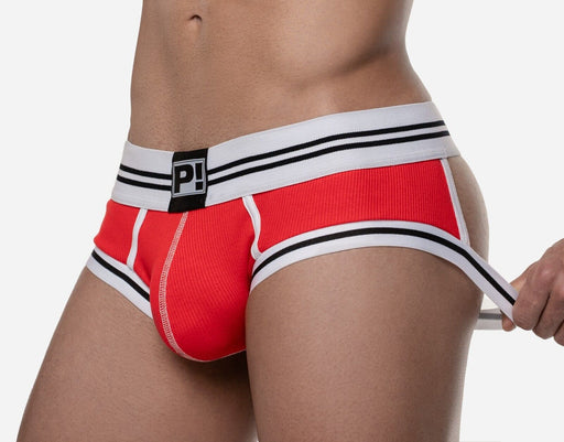 PUMP! Backless Trunk Round2 Ribbed Cotton Access Jock Red 15085 11