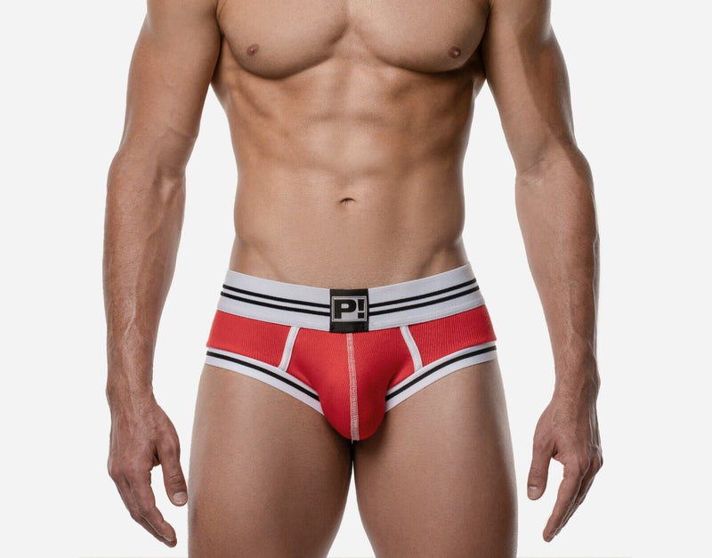PUMP! Backless Trunk Round2 Ribbed Cotton Access Jock Red 15085 14