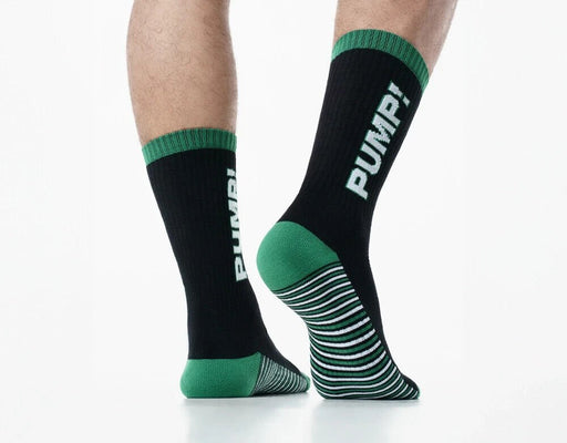 PUMP! Boost Crew Socks Terry Knitted Toe Ribbed Leg Sporty Classic Sock 410102