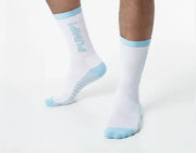 PUMP! Crew Socks Frost Terry Knitted Toe Extra Cushioning Ribbed Leg 410122