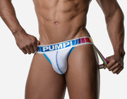 PUMP! Jockstrap Spectrum Mesh Soft Cotton Lining Bold Waistband Jock 15089 174