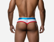 PUMP! Lightweight Thongs Spectrum White Mesh Red Piping G - String 17024 116
