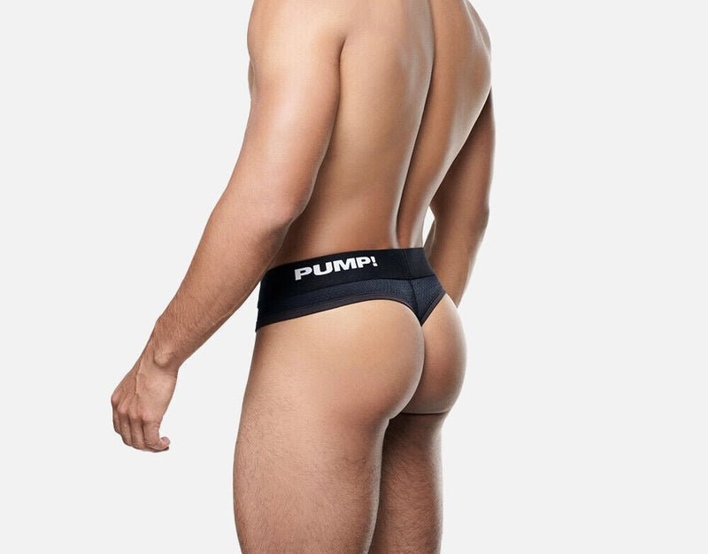 PUMP! Low Rise Thongs Classic Brief - Style Total Black G - String 17014 375