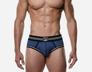 PUMP! Round2 Backless Trunk Ribbed Cotton Combo Jock Blue 15086 15