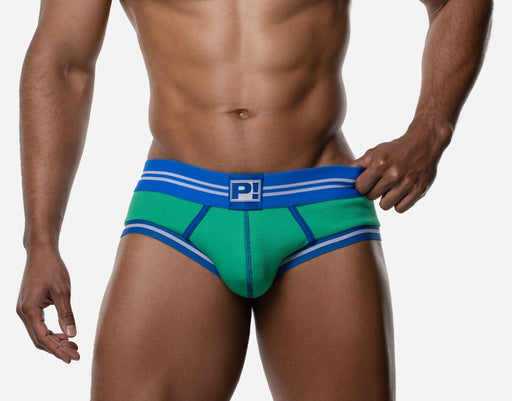 PUMP! Round2 Backless Trunk Ribbed Cotton Versatile Jock Green 15087 12