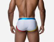 PUMP! Spectrum Briefs Lightweight Mesh Soft Double - Layer Bold Waistband 12084 178