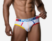PUMP! Spectrum Briefs Lightweight Mesh Soft Double - Layer Bold Waistband 12084 172