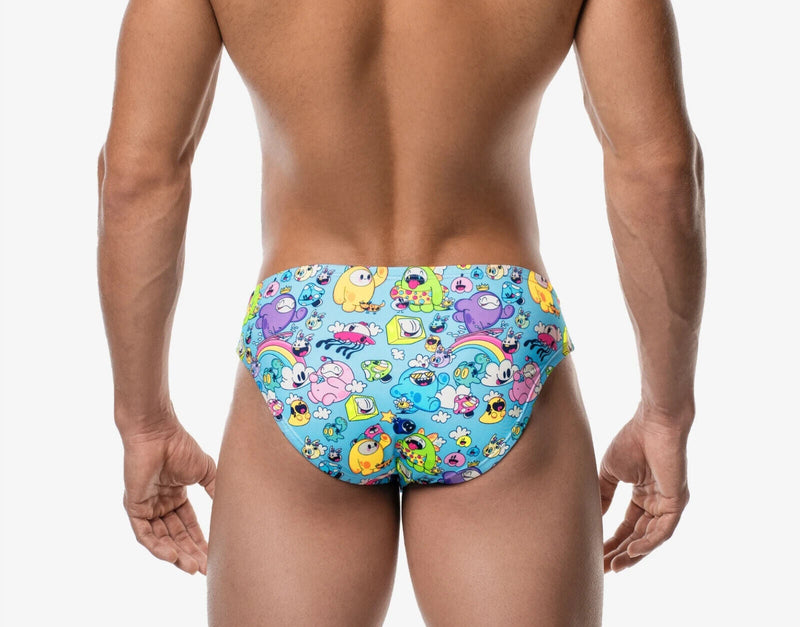 PUMP! Swimwear Funtopia Water Cheeky UPF 50+ Swim Briefs Eco Fabric 13020 114