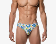 PUMP! Swimwear Limoncello Water Cheeky UPF 50+ Swim Briefs Eco Fabric 13021 74