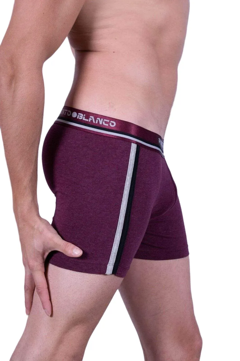 XL Punto Blanco Boxer Sport Discovery Boxers Sporty Cotton Undies Burgundy 3483 17