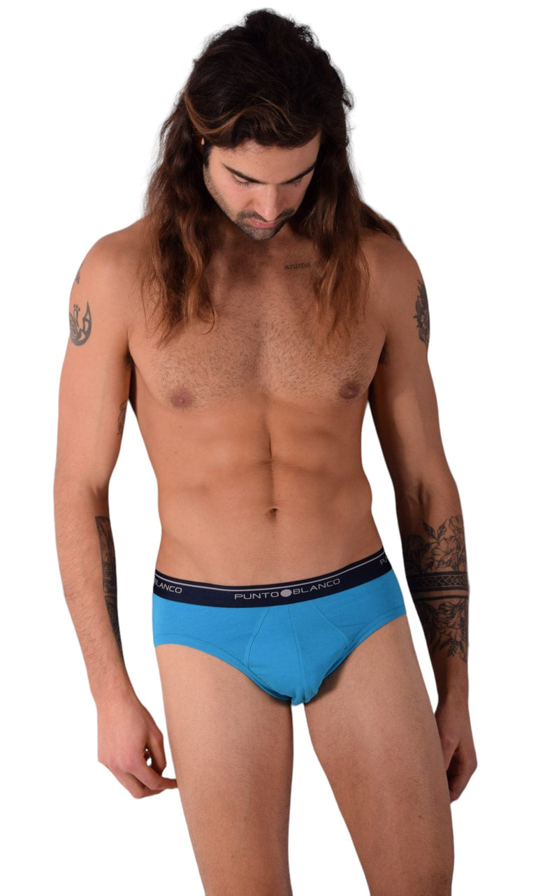 Punto Blanco Small Briefs Basix 53489-10 Aqua P2