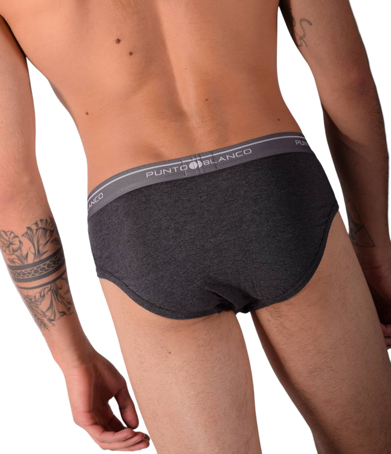 Punto Blanco Small Briefs Basix 53489-10 Grey P12