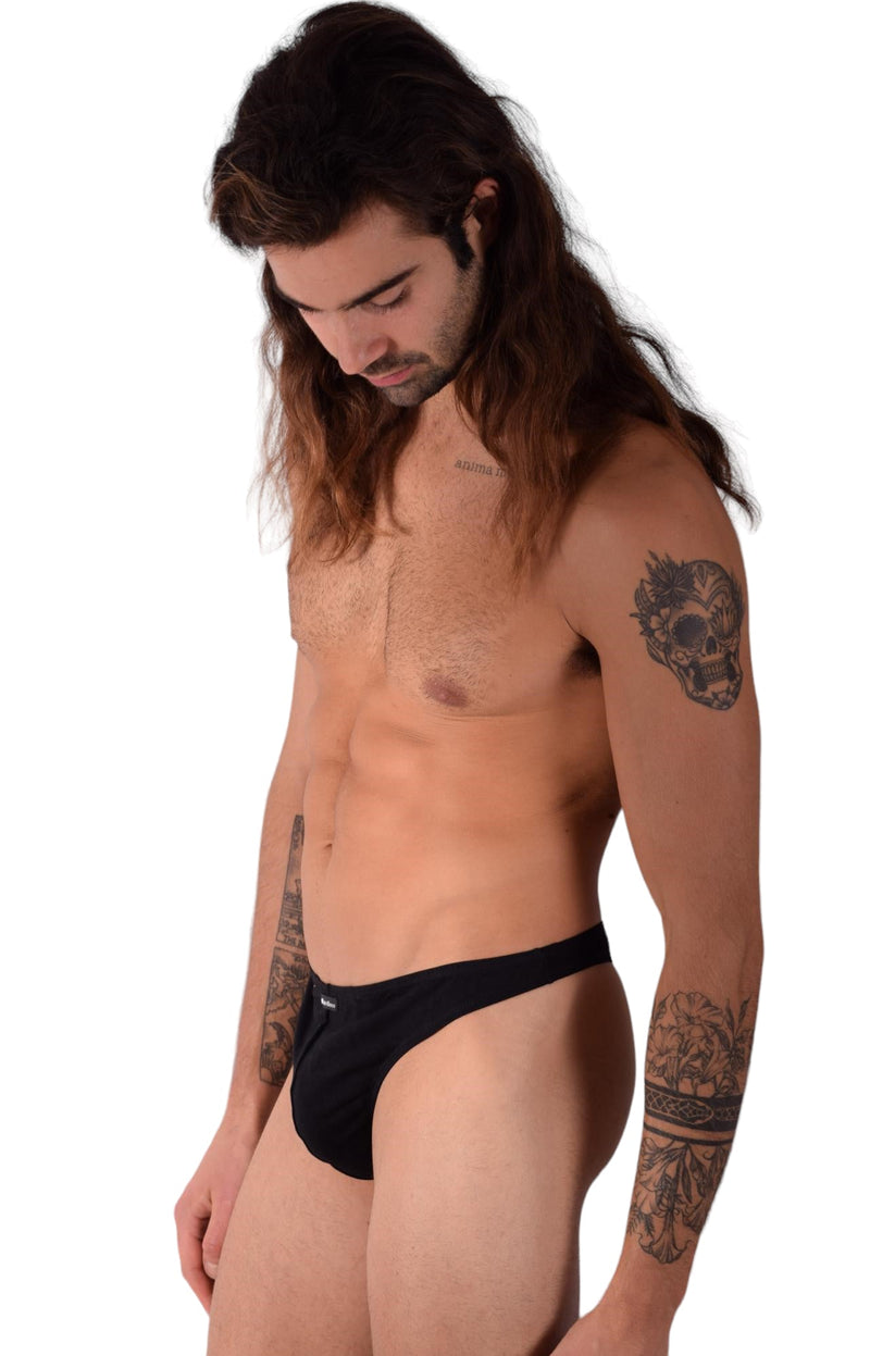 Punto Blanco Thongs Invisible Soft Cotton Thong Black 3620 13