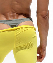 RUFSKIN 3/4 Length Legging JED Yellow Stretch Cotton Modal Long John 585