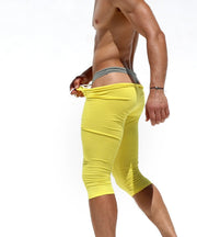 RUFSKIN 3/4 Length Legging JED Yellow Stretch Cotton Modal Long John 581