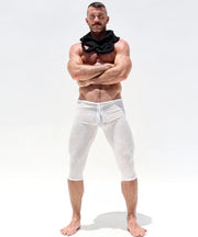 RUFSKIN 3/4 Length Lounge Legging Stratus Stretch Cotton Slub Jersay Cloud 765