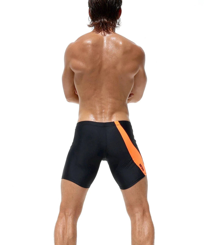 RUFSKIN Biker Shorts HADDOCK Premium Stretch Nylon Black/Orange 774