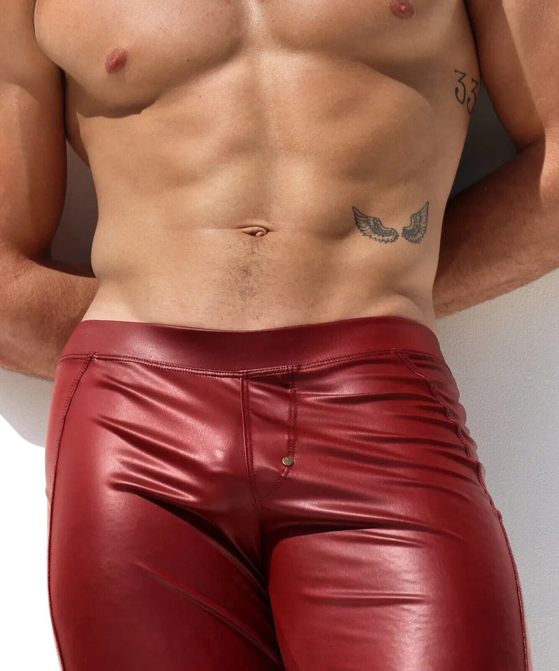 RUFSKIN Flare - Leg Pant CERRONE Stretch Leatherette Blood Red Hue2