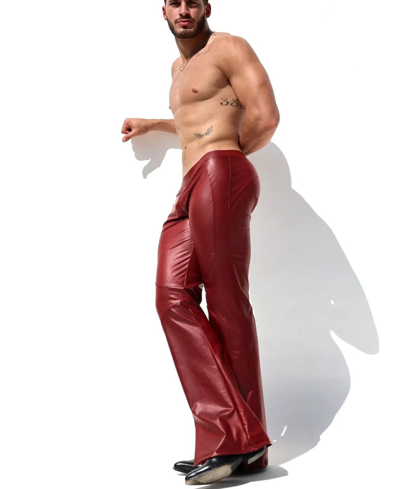 RUFSKIN Flare - Leg Pant CERRONE Stretch Leatherette Blood Red Hue3