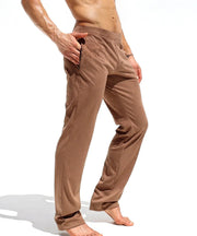 RUFSKIN Lounge Pants Stephan Bark Slim-Fit Straight-Leg Stretch Brushed Suede
