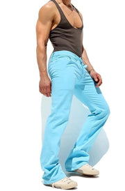 RUFSKIN Pants Matelot Mild Flare Leg Premium Stretch Twill Denim Turquoise2