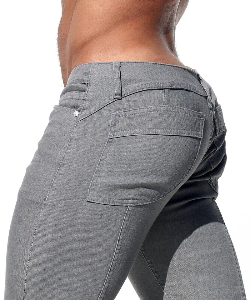 RUFSKIN Pants ROCK Premium Stretch Cotton Denim Slim - Straight Fit Jeans Silver 51