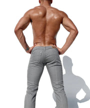 RUFSKIN Pants ROCK Premium Stretch Cotton Denim Slim - Straight Fit Jeans Silver 55