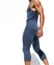 RUFSKIN's Bodysuit LOLO Supple Stretch Rayon Singlet Hemmed at 3/4 Slate