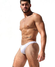 RUFSKIN's Signature T-back GOGO Thongs Stretch Rayon Dual Layer Glacier White 2