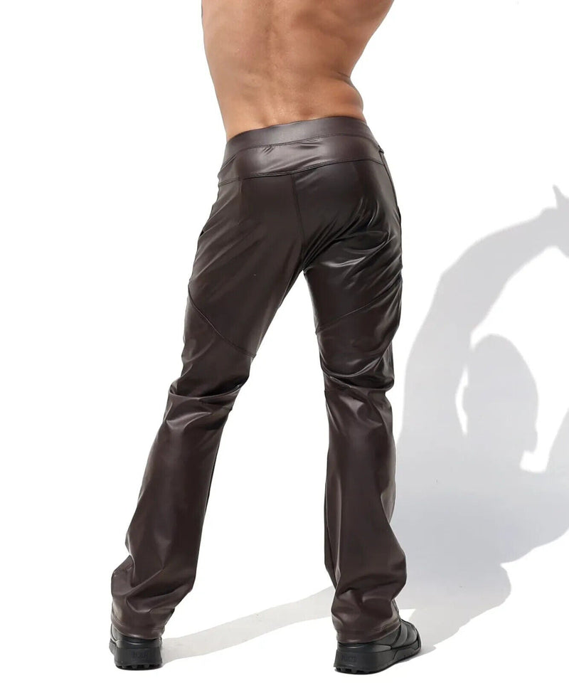 RUFSKIN Slim-Fit Straight-Leg Lounge Pant Back-Yoke Deluxe Matte Brown Has**