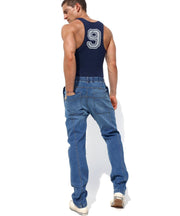 RUFSKIN Slim - Fit Straight Leg Stretch Denim Jeans Saddle Light Distressed6