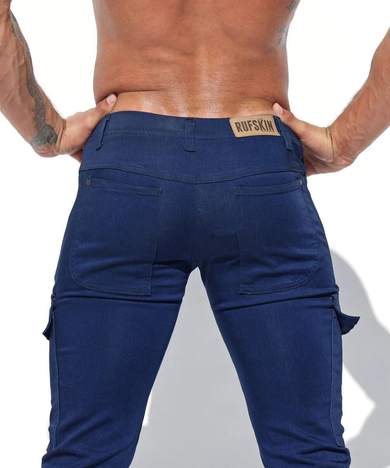 RUFSKIN Stretch Satin Denim Pants DENVER Carpenter Cargo Pant 134