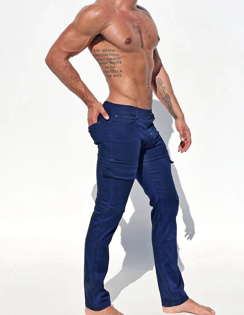 RUFSKIN Stretch Satin Denim Pants DENVER Carpenter Cargo Pant 132