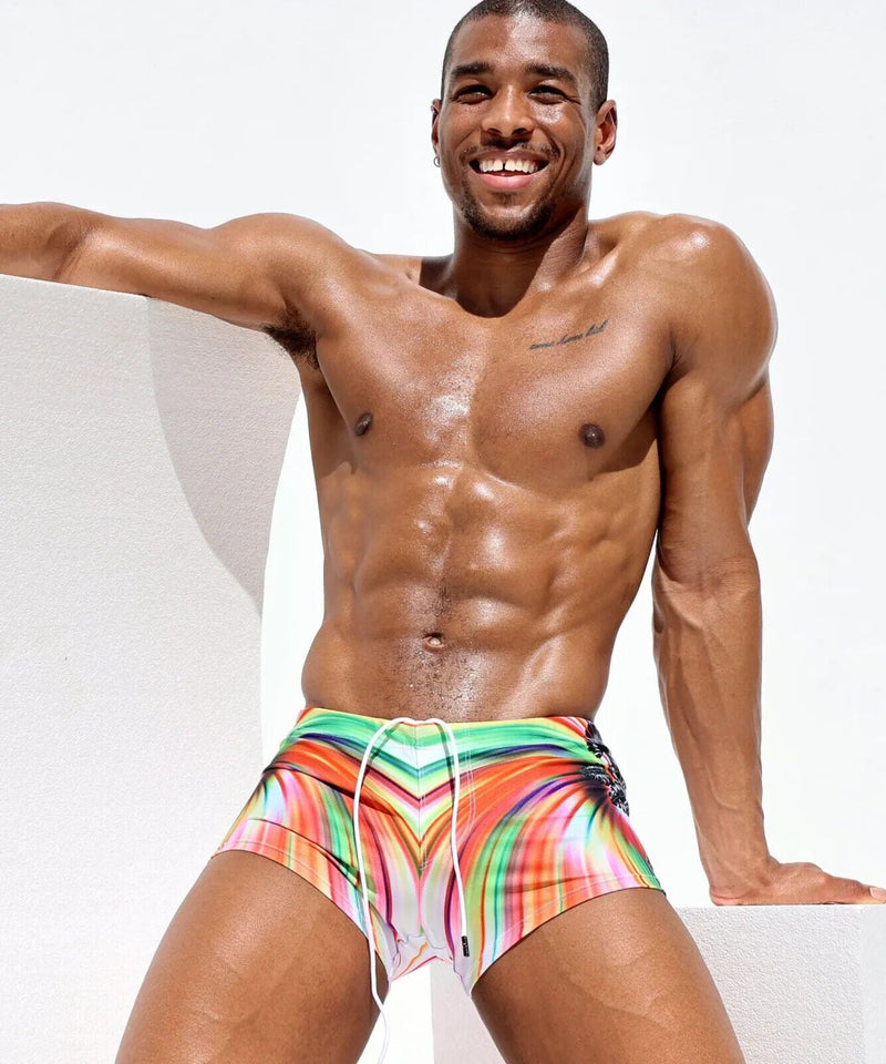 RUFSKIN Swim-Trunks MOZO Adjustable Inner Logo-Tip Drawcord Faux Fly Swimwear 16