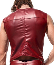 RUFSKIN Tank Top Sylvester Sleeveless T - Vibe Stretch Matte Red Blood Hue 715